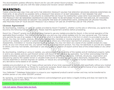 Escort passport max international обновление